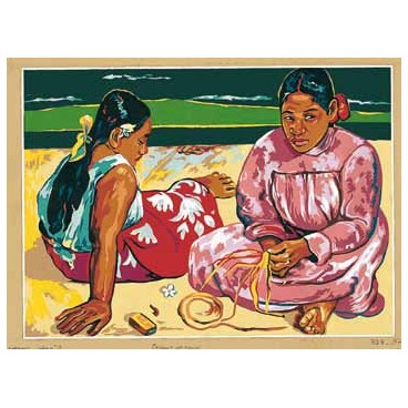 Femmes de Tahiti d'après Gauguin