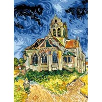 Eglise d'Auvers sur oise d'après Van Gogh